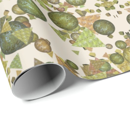 Moderne en feestelijke vormen met een glitter uite cadeaupapier (Rol Hoek)