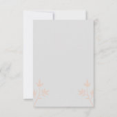 Moderne en Gepersonaliseerd bruiloft - Hartelijk d Bedankkaart (Achterkant)