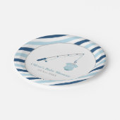 Moderne en Geviste Baby showers Papieren Bordje (Gekanteld)