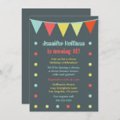 Moderne en grafische circusuitnodiging kaart (Voorkant / Achterkant)