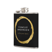 Moderne en grafische maatkolf heupfles (Links)