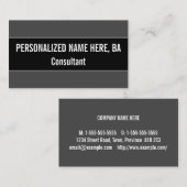 Moderne en hedendaagse Visitekaartje van de Superv (Voorkant / Achterkant)