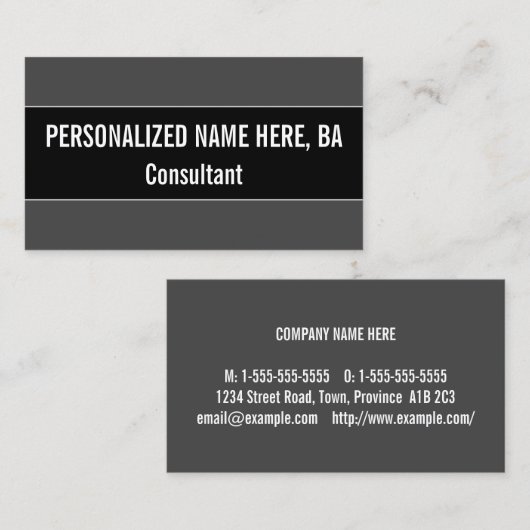 Moderne en hedendaagse Visitekaartje van de Superv (Voorkant / Achterkant)