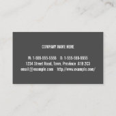 Moderne en hedendaagse Visitekaartje van de Superv (Achterkant)