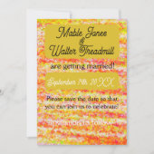 Moderne en heldere gouden en roze tinten save the  save the date (Voorkant)