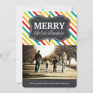 Moderne en heldere kerstfotokaarten feestdagenkaart