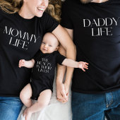 Moderne en Klasse "Moeder Leven" Typografie Tri-Blend Shirt
