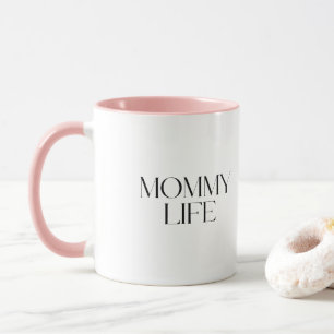 Moderne en Klassevolle Typografie Moeder Leven Com Mok
