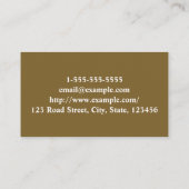 Moderne en klassieke cosmetoloog Visitekaartje (Achterkant)