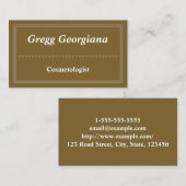 Moderne en klassieke cosmetoloog Visitekaartje (Voorkant / Achterkant)