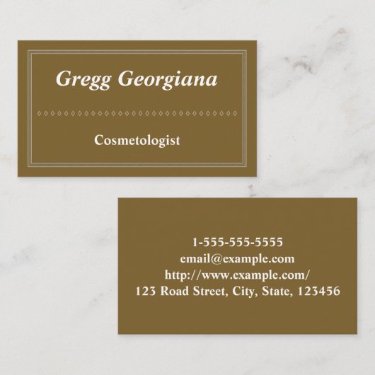 Moderne en klassieke cosmetoloog Visitekaartje (Voorkant / Achterkant)