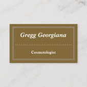 Moderne en klassieke cosmetoloog Visitekaartje (Voorkant)