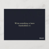 Moderne en klassieke gouden sterren die de data be briefkaart (Achterkant)