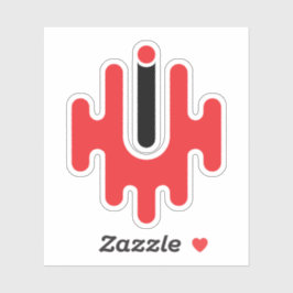 Moderne en Klassieke Letter U Monogram Sticker