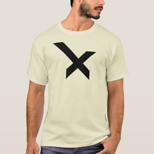 Moderne en Klassieke Letter X Monogram T-shirt (Voorkant)