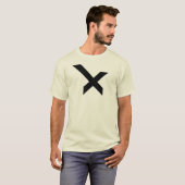 Moderne en Klassieke Letter X Monogram T-shirt (Voorkant volledig)