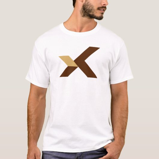 Moderne en Klassieke Letter X Monogram T-shirt (Voorkant)
