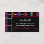 Moderne en kleurrijke artiest visitekaartje (Achterkant)