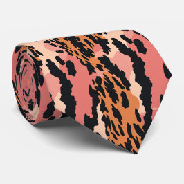 Moderne en Kleurrijke Dierenprint Stropdas