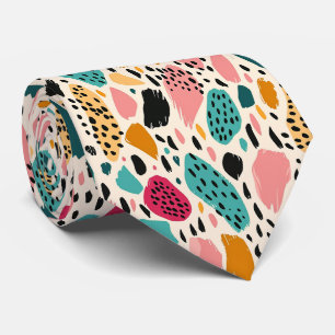 Moderne en Kleurrijke Dierenprint Stropdas