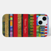 moderne en kleurrijke strepen op maat Case-Mate iPhone case (Achterkant (horizontaal))