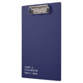 Moderne en legante marineblauw klembord (Links)