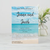 Moderne en legante uitnodiging voor het huwelijk (Staand voorkant)