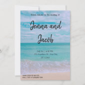 Moderne en legante uitnodiging voor het huwelijk (Voorkant)