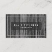 MODERNE EN MINIMAAL DARK HOUT - BOUWBEDRIJF VISITEKAARTJE (Voorkant)