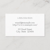 Moderne en minimale adviseur op het Visitekaartje  (Achterkant)