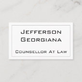 Moderne en minimale adviseur op het Visitekaartje  (Voorkant)