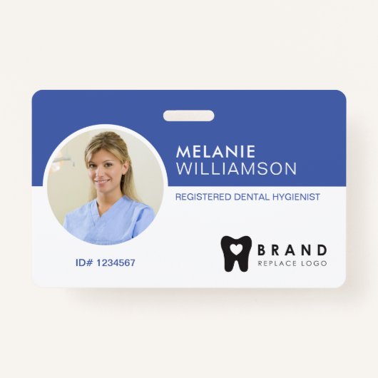 Moderne en minimale Circle Foto-Lijst & bedrijfs-L Badge (Voorkant)