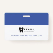 Moderne en minimale Circle Foto-Lijst & bedrijfs-L Badge (Achterkant)