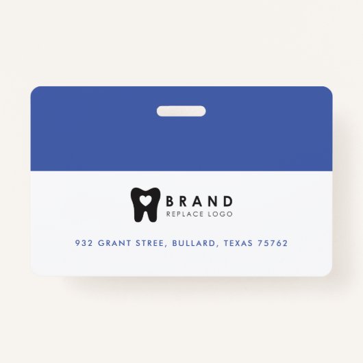 Moderne en minimale Circle Foto-Lijst & bedrijfs-L Badge (Achterkant)