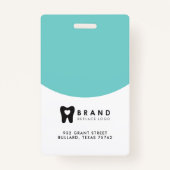 Moderne en minimale Circle Foto-Lijst & bedrijfs-L Badge (Achterkant)