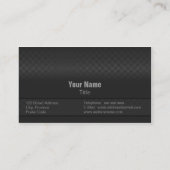 Moderne en minimale fijne koolstofstaal visitekaartje (Achterkant)