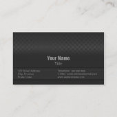 Moderne en minimale fijne koolstofstaal visitekaartje (Achterkant)