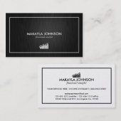 Moderne en minimale financiële analist visitekaartje (Voorkant / Achterkant)