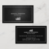 Moderne en minimale financiële analist visitekaartje (Voorkant / Achterkant)