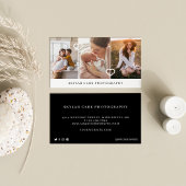 Moderne en minimale foto-indeling 3 visitekaartje