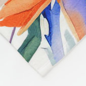 Moderne en minimale hawaiiaanse paradijsvogel fleece deken (Hoek)