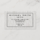 Moderne en minimale houtextuur voor de bouw visitekaartje (Achterkant)