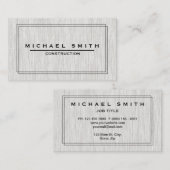 Moderne en minimale houtextuur voor de bouw visitekaartje (Voorkant / Achterkant)