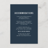 Moderne en minimale huwelijksaccommodatie informatiekaartje (Voorkant)