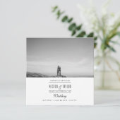 Moderne en minimale huwelijksfoto Uitnodigen Kaart (Staand voorkant)