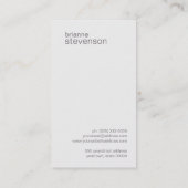 Moderne en minimale lichtroze Visitekaartje (Achterkant)