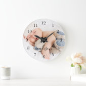 Moderne en minimale persoonlijke volledige foto en grote klok (Huis)