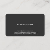 Moderne en minimale professionele metalen visitekaartje (Achterkant)