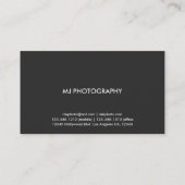 Moderne en minimale professionele visitekaartje (Achterkant)