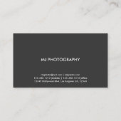 Moderne en minimale professionele visitekaartje (Achterkant)